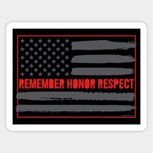 Remember Firefighter Flag Magnet